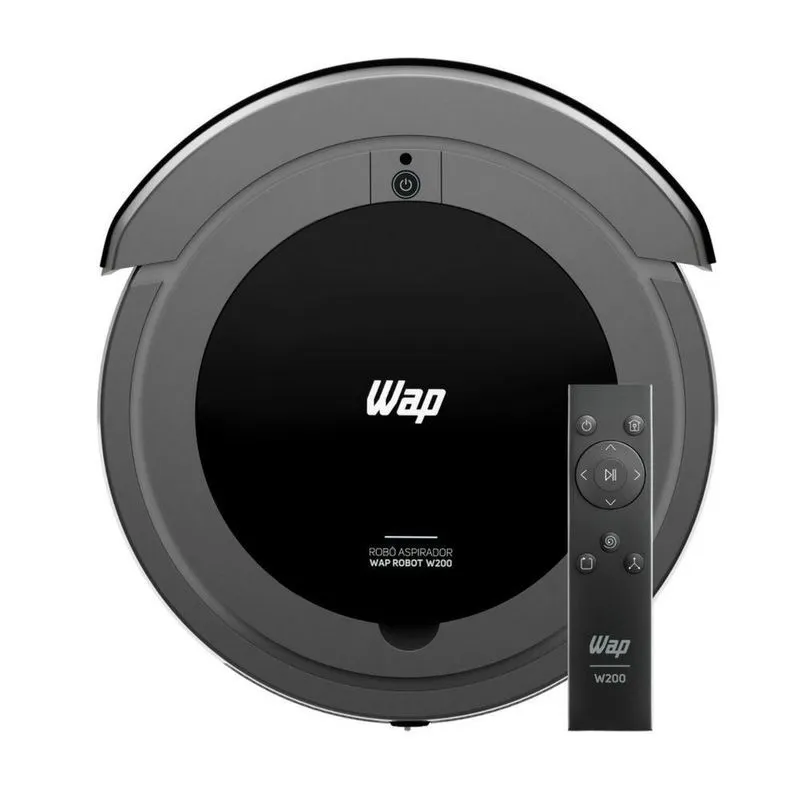 Robô Aspirador WAP W200 360Pa Até 75 Minutos Preto Bivolt
