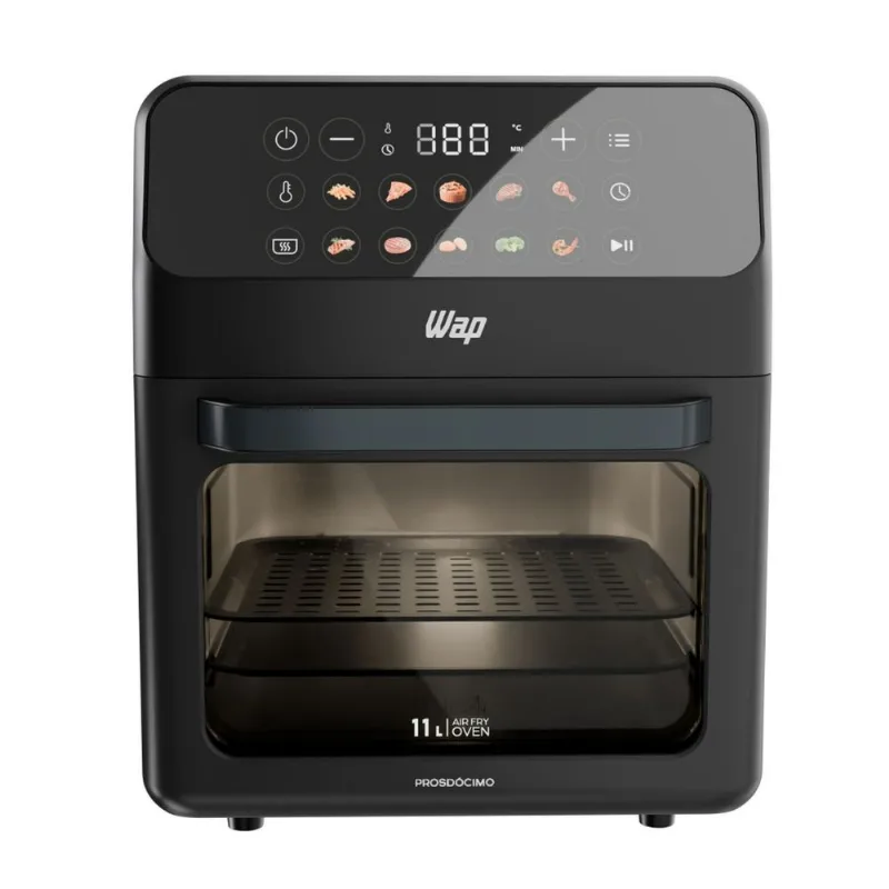 Air Fryer 11 Em 1 Oven Digital Wap Waod4 Painel Touch 11l Fritadeira Elétrica 10 Receitas Préprogramadas