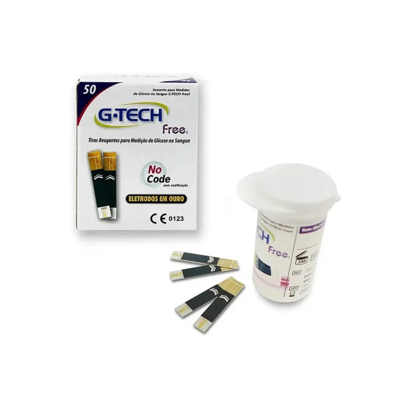 Fita Para Glicemia G-tech FREE1 VPC (CX C/50) TTFR150IMS - G-tech