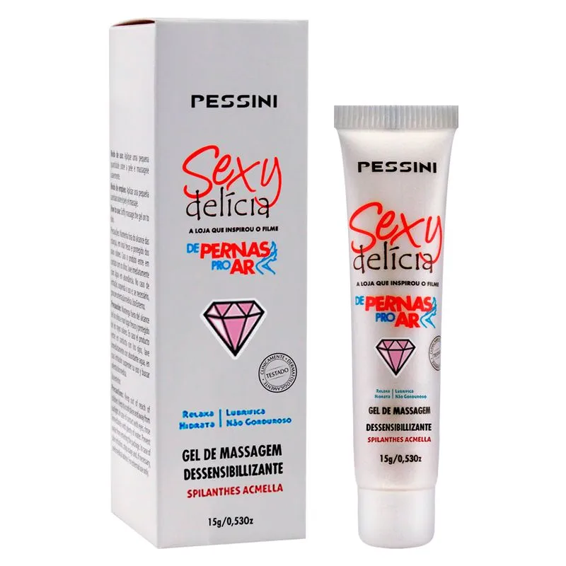 Gel Dessensibilizante Sexy Delícia a Loja que Inspirou o filme De Pernas Pro Ar 15g Pessini
