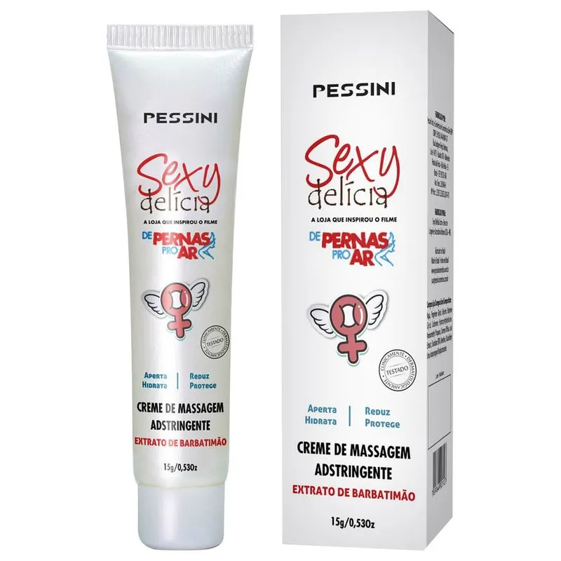Creme de Massagem Adstringente Sexy Delícia a Loja que Inspirou o filme De Pernas Pro Ar 15g Pessini