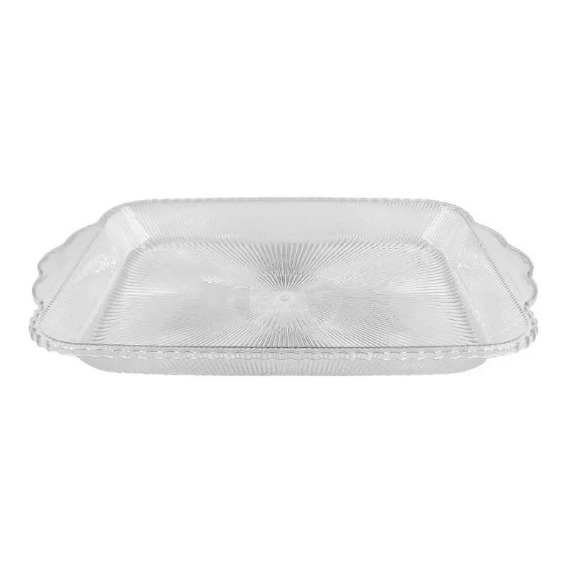 Bandeja Retangular Decorativa 41x27,5cm em Plástico Clink