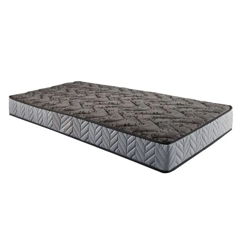 Colchão Solteiro Espuma D33 D23 Royalle Rustico Prata (88x188x18) - Paropas