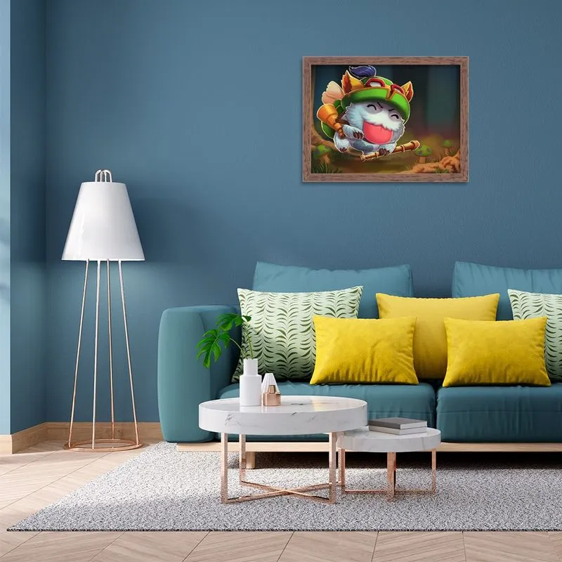 Quadro Decorativo Gamer League Of Legend Teemo Poro