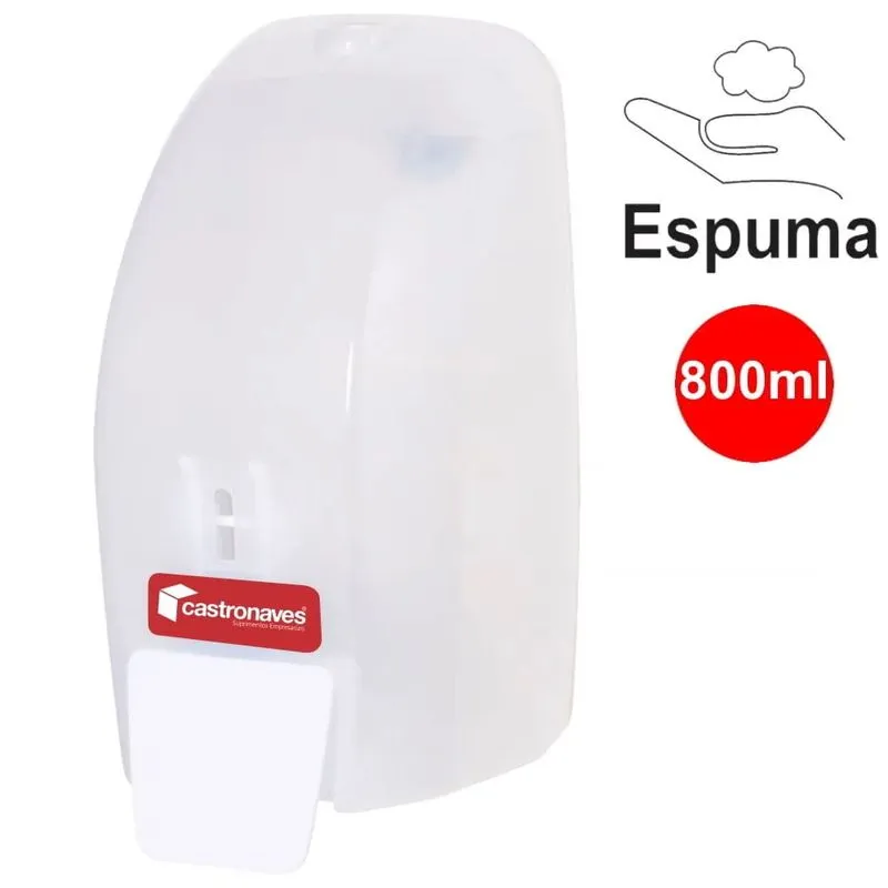 Dispenser (saboneteira) Para Sabonete Espuma 800ml Exaccta Plus Cristal Trilha