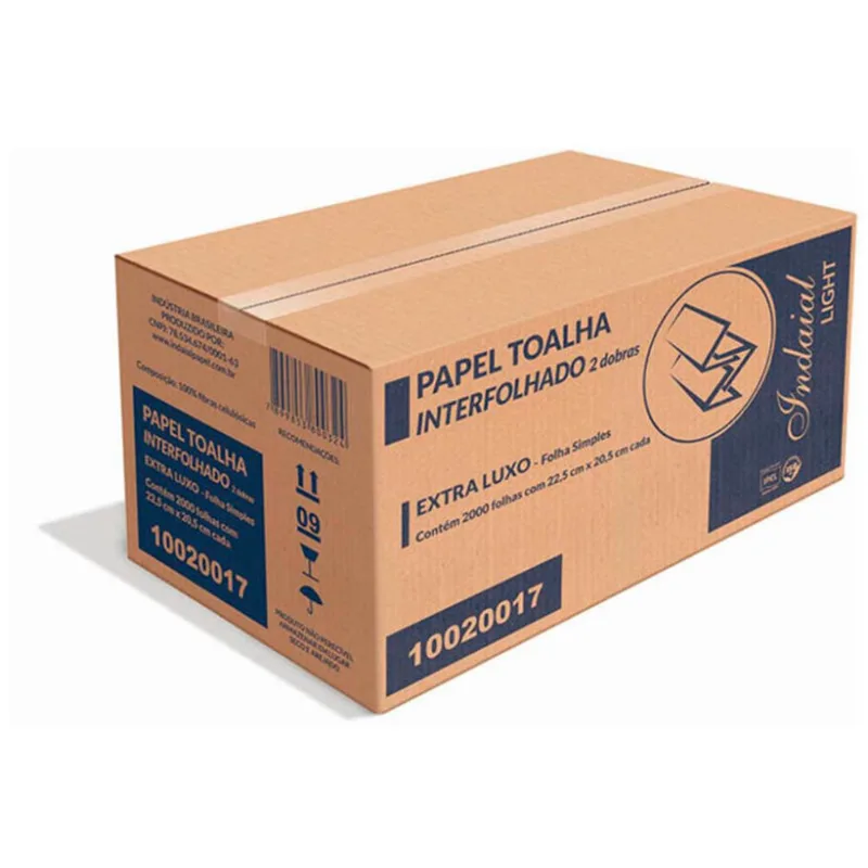 Papel Toalha Interfolha Indaial Light Com 5.000 Unidades