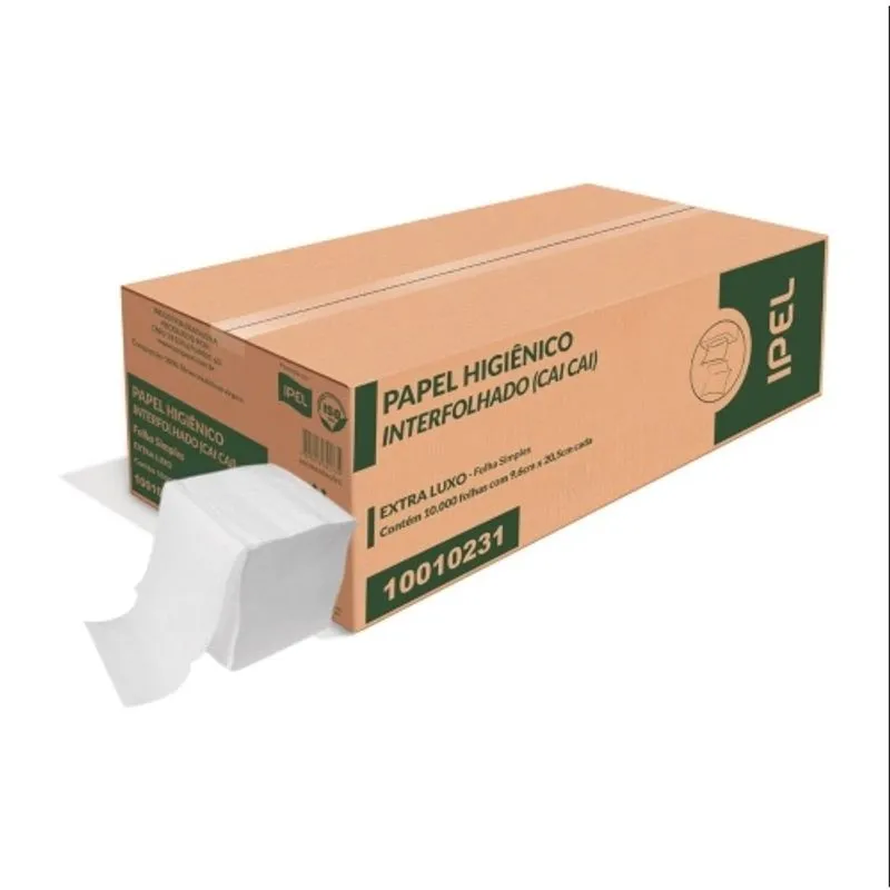 Papel Higiênico Interfolhado f. Simp c/ 10000 und - Indaial