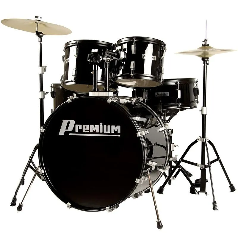 Bateria Acústica Premium Dx722 Bk Preto Bumbo 22"