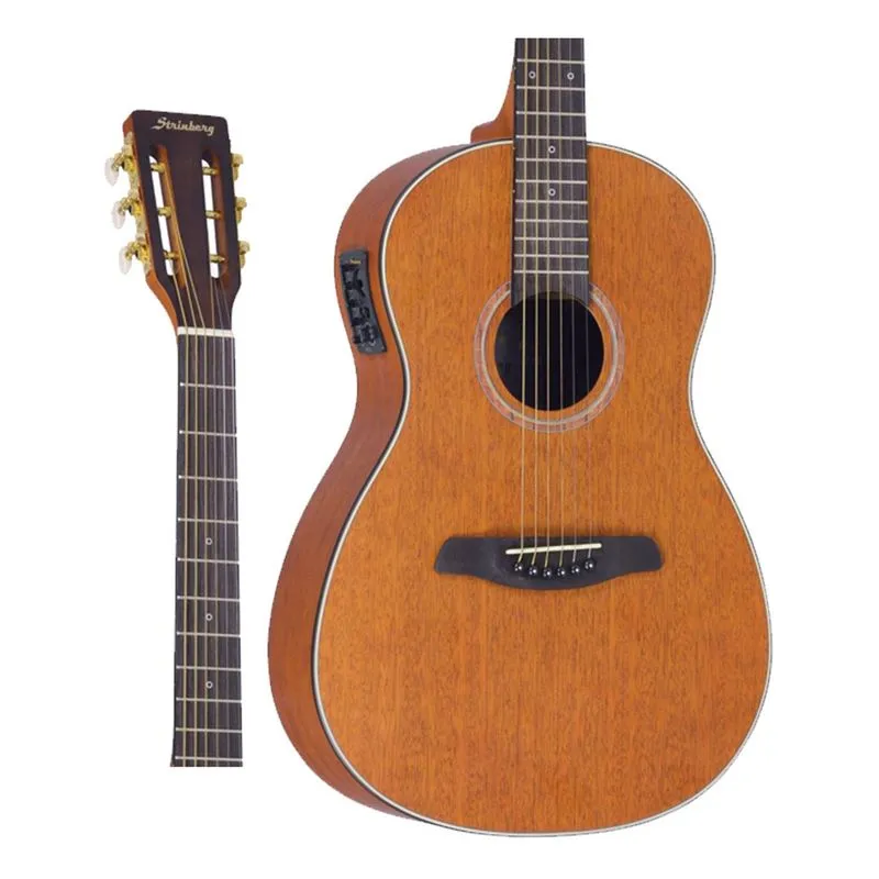 Violão Strinberg SY25 mgs Eletrico Mogno Fosco