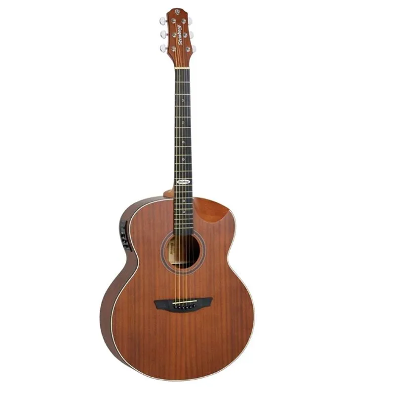 Violão Strinberg Elétrico Semi Jumbo Sj201hc Mahogany Satin