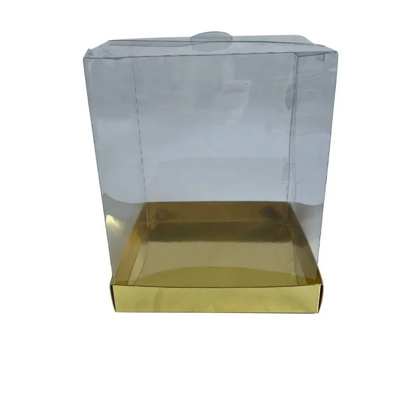 Caixa Vitrine 500g Dourada 1un