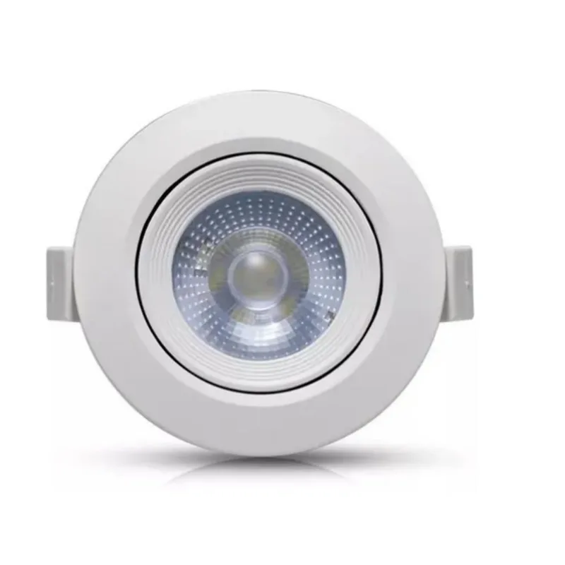 Spot Led Smd 3w Redondo 6500k Branco Frio Dicróica Direcionável Embutir