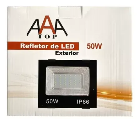 Refletor 50W Cor Branco Frio. ok