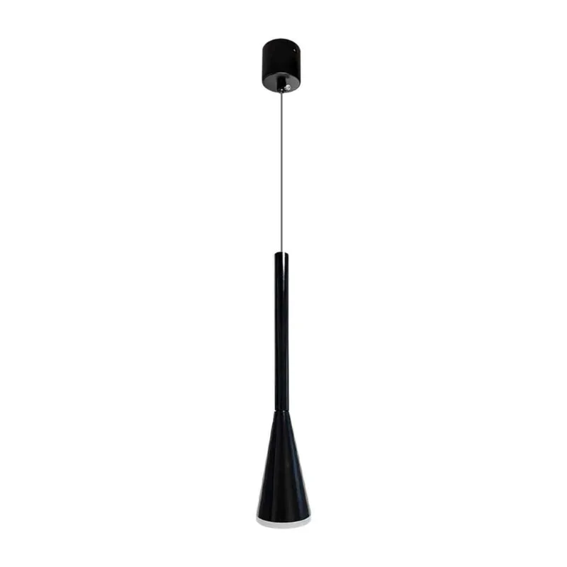 Pendente industrial preto LED 3 em 1 multicor cabo 1,5M 8133