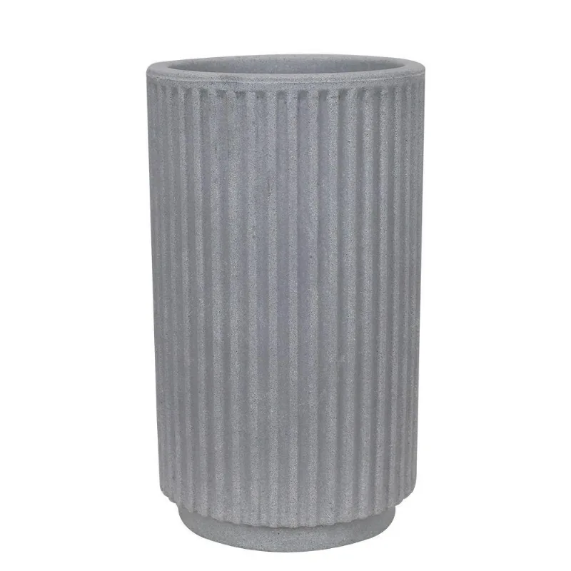 Vaso Sp27 Cilindro 20 X 35 Cm Cor 19 - Antique Cimento