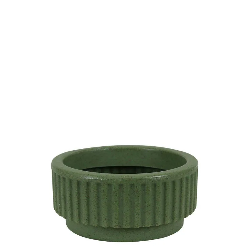 Vaso Sp27 Cilindro 20 X 10 Cm Cor 53 - Oliva Artstone