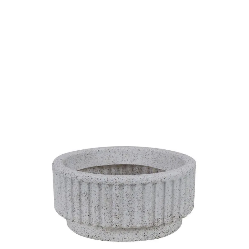 Vaso Sp27 Cilindro 20 X 10 Cm Cor 52 - Branco Artstone
