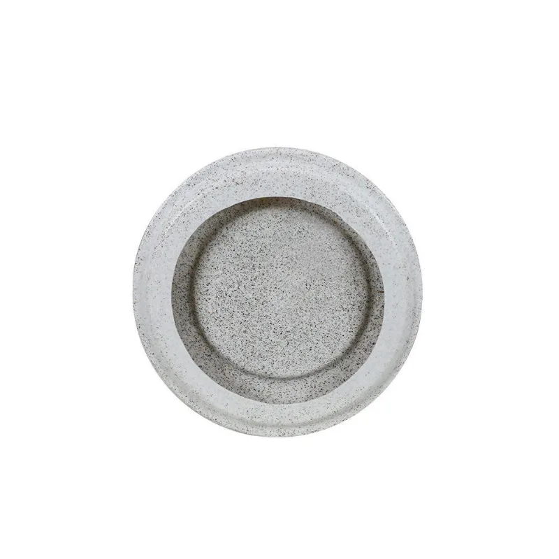 Prato Vaso Loft 23 X 3 Cm Cor 52 - Branco Artstone