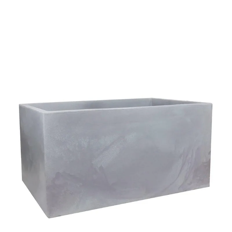 Jardineira Cubo 100 X 50 Cm Cor 19 - Antique Cimento