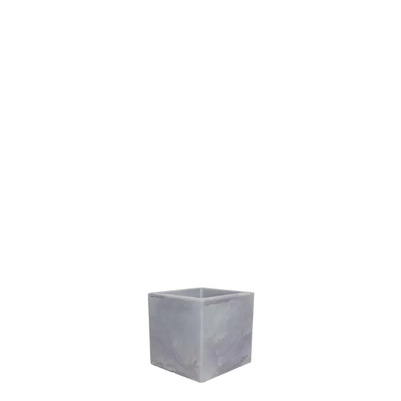 Vaso Cubo 40 X 40 Cm Cor 19 - Antique Cimento