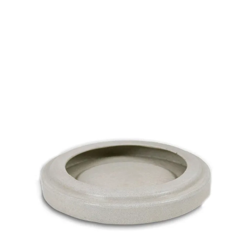 Prato Vaso Loft 23 X 3 Cm Cor 17 - Antique Branco