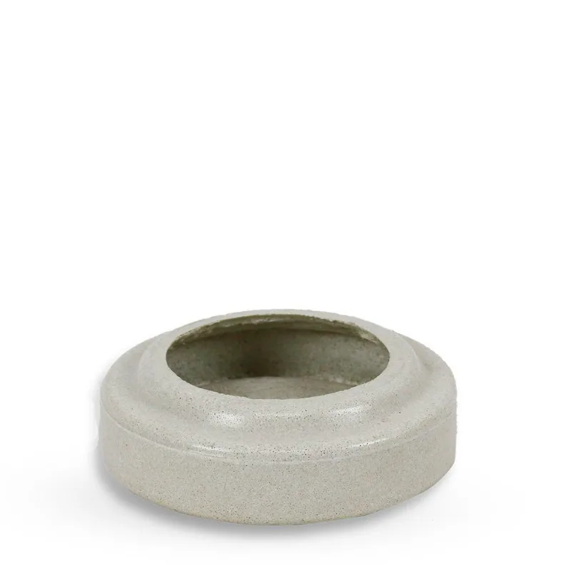 Prato Vaso Loft 13 X 3 Cm Cor 17 - Antique Branco