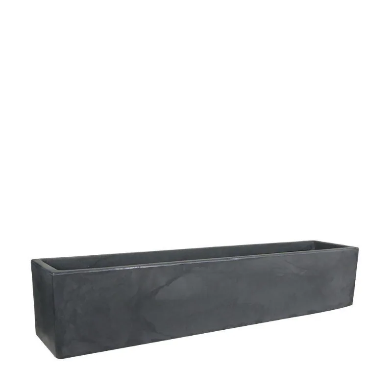Jardineira Cubo 100 X 20 Cm Cor 18 - Antique Preto