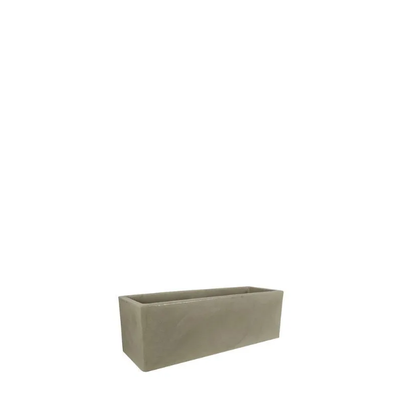 Vaso Jardineira Cubo Fosco 60x20cm Antique Camurça