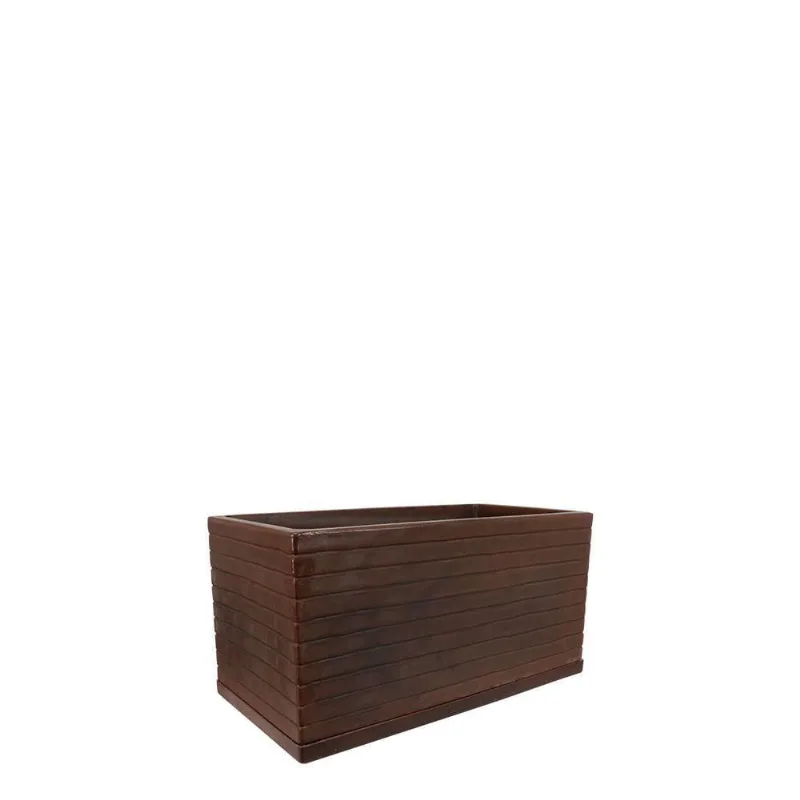 Jardineira Relevo 60 X 30 Cm Cor 09 - Antique Rusty