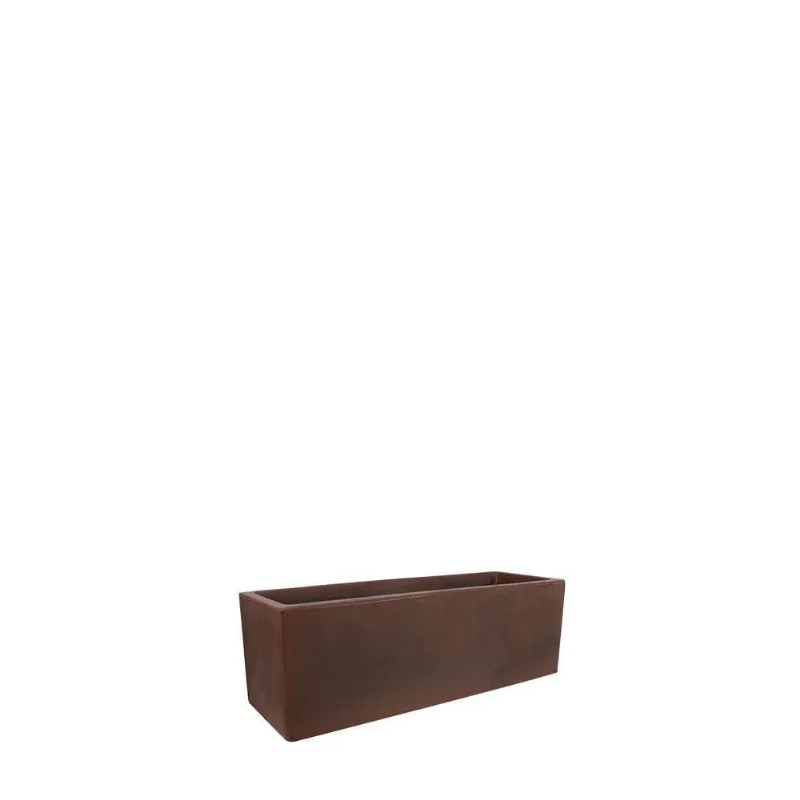 Vaso Jardineira Cubo Fosco 60x20cm Antique Rusty