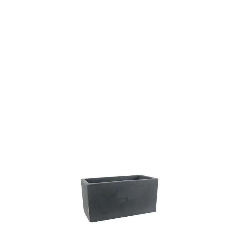 Jardineira Cubo 40 X 20 Cm Cor 18 - Antique Preto
