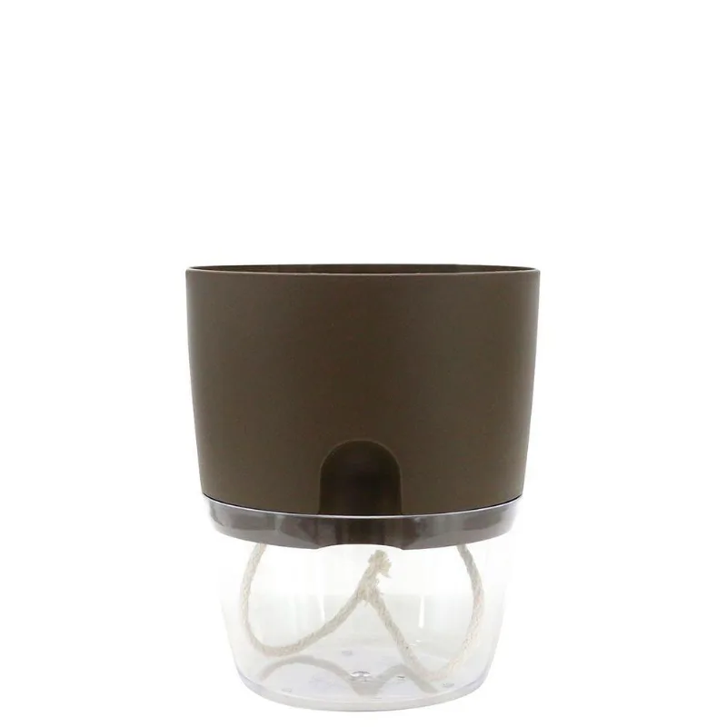 Cachepot Acqua Autoirrigável 12 Cm Cor 34 - Taupe