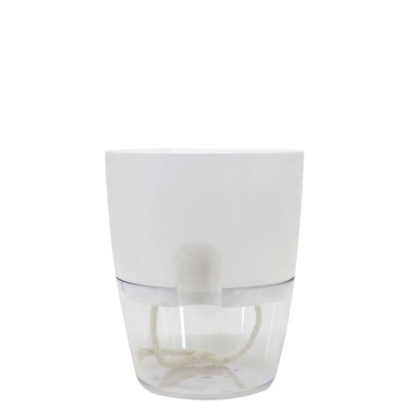 Cachepot Acqua Autoirrigável 12 Cm Cor 06 - Branco Sólido