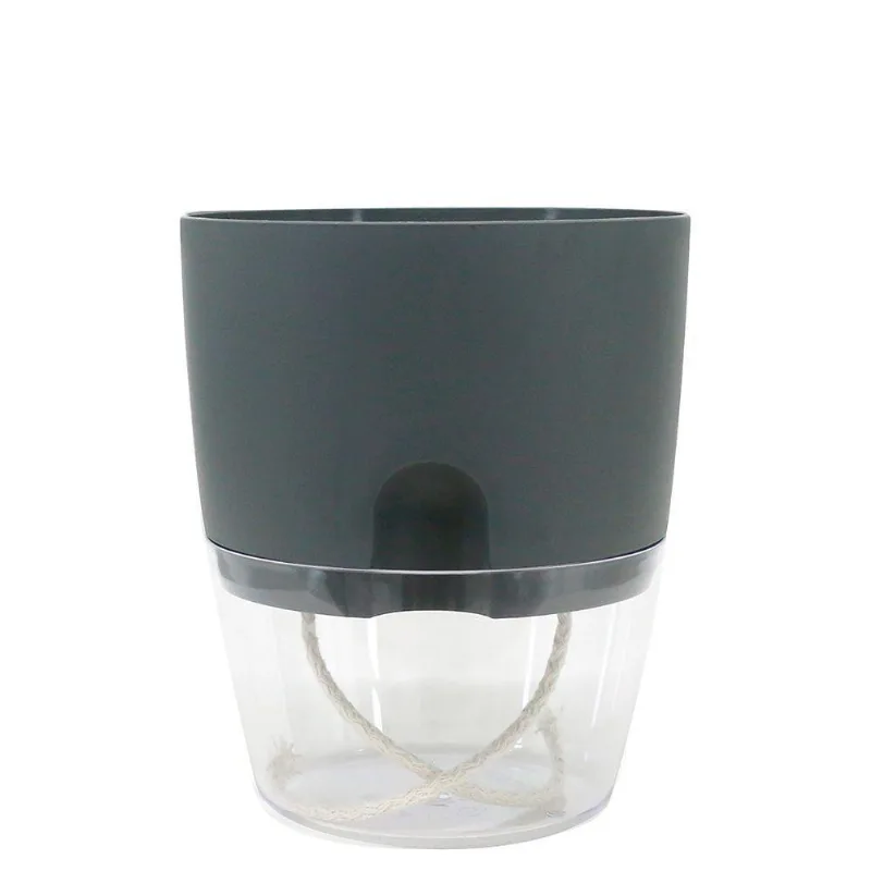 Cachepot Acqua Autoirrigável 15 Cm Cor 04 - Grafite Sólido