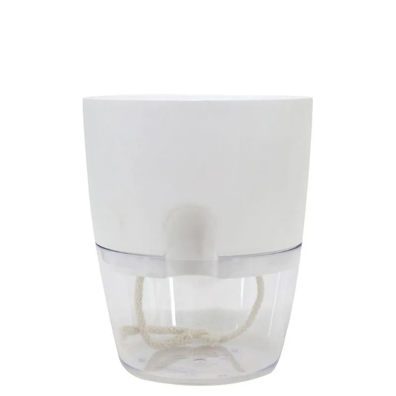 Cachepot Acqua Autoirrigável 15 Cm Cor 06 - Branco Sólido