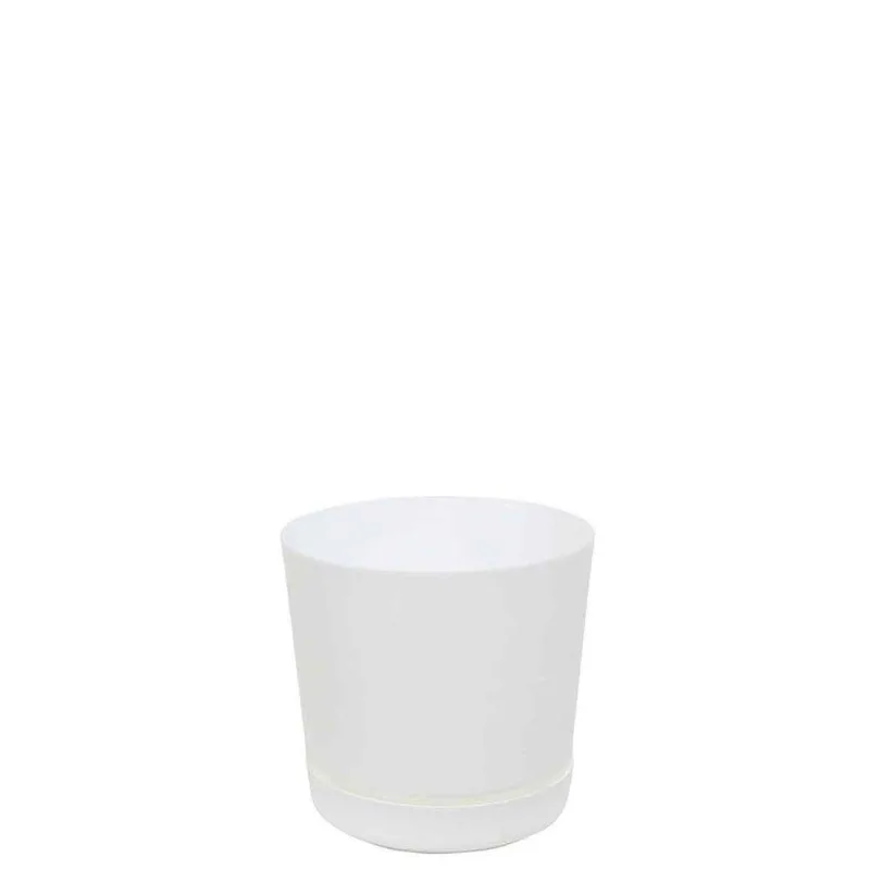 Vaso Rio 15 X 15 Cm Cor 06 - Branco Sólido