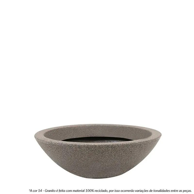 Vaso Malta Bowl 36 X 12 Cm Granito - Vasart