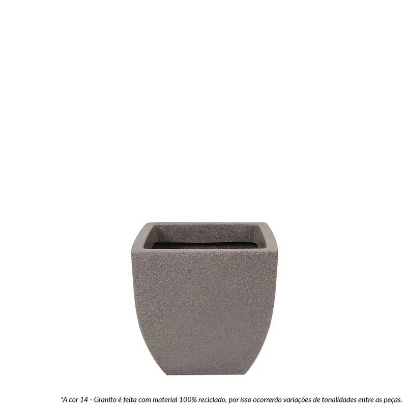 Vaso Malta Trapezio 30 X 30 Cm Granito - Vasart
