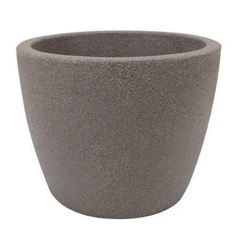 Vaso Malta Redondo 42 X 33 Cm Granito - Vasart