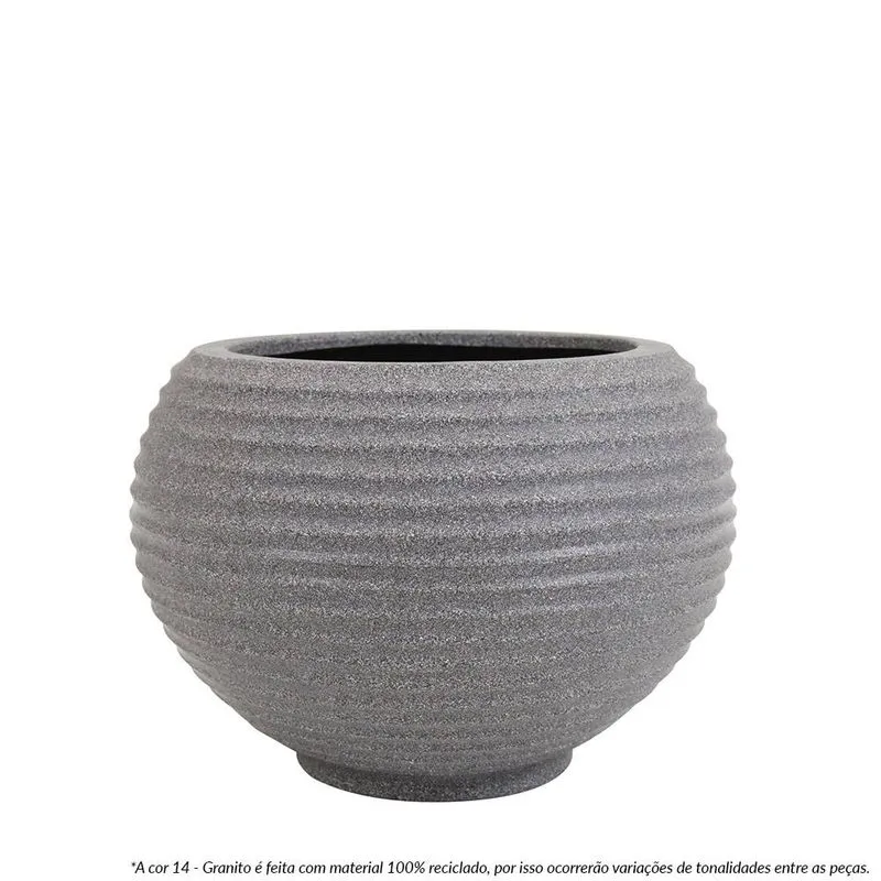 Vaso Bromelia 32 X 32 Cm Granito - Vasart
