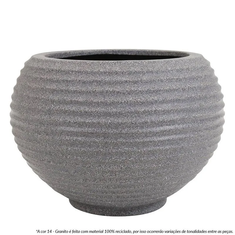 Vaso Bromelia 36 X 37 Cm Granito - Vasart