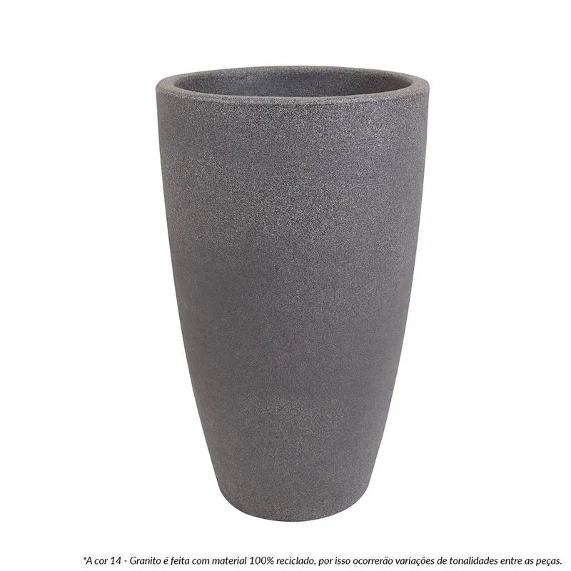Vaso Malta Cone 43 X 76 Cm Granito - Vasart