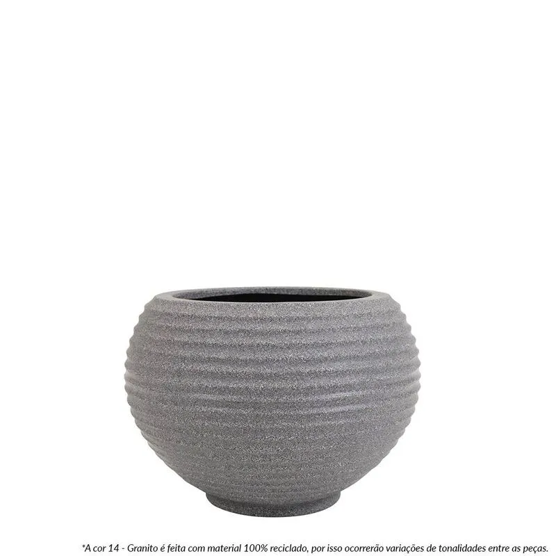 Vaso Bromelia 26 X 24 Cm Granito - Vasart