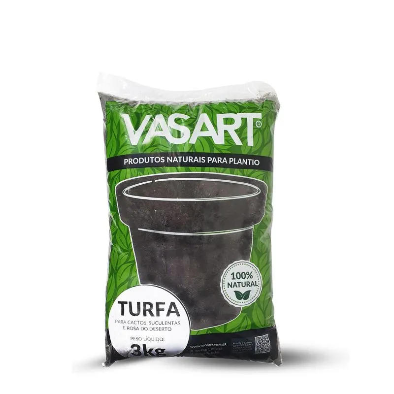 Vasart Turfa Cactos, Suculentas e Rosa do Deserto 3kg 3kg