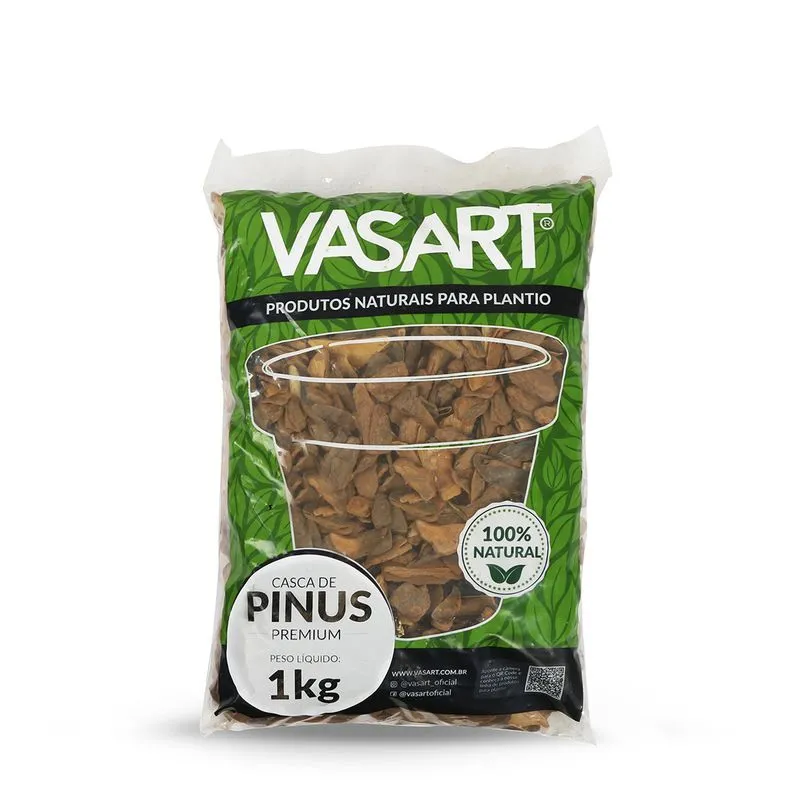 Vasart Casca de Pinus Premium 1kg 1kg