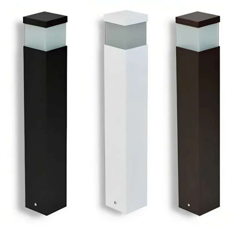 Poste Balizador Preto Para Jardim 50cm E27