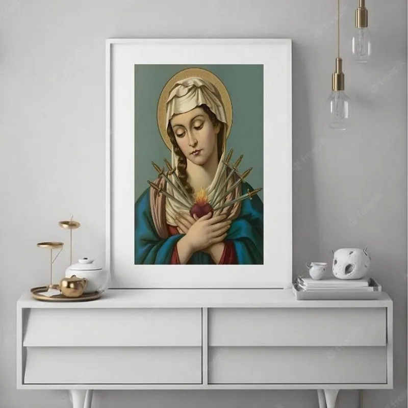 Quadro Decorativo Nossa Senhora Das Dores - 60X48Cm