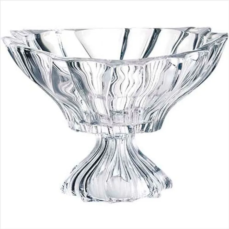Centro De Mesa De Cristal Com Pé 20Cm - Plantik - Studio Crystal