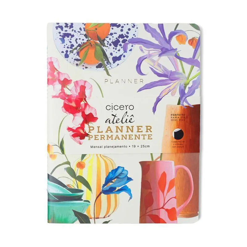 Planner Permanente Revista Planejamento Atelie Mensal 19X25