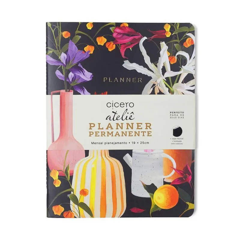Planner Permanente Revista Planejamento Atelie Mensal 19X25